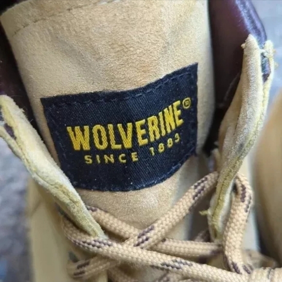 Wolverine Men's Gold Size 12M Gold Waterproof 6 in. Work Boots - Soft Toe - Picture 4 of 7